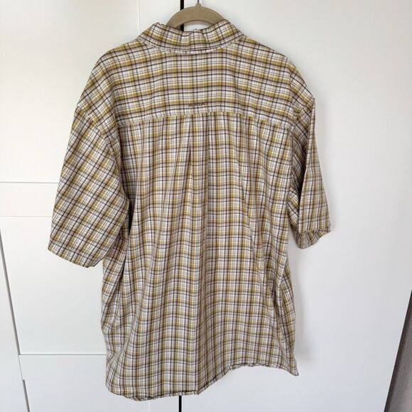Ariat Men’s Pro Series Short Sleeve Button Down Large. Yellow/Brown. Western. - Picture 5 of 6